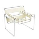 Wassily Chair, Cattle hide white beige