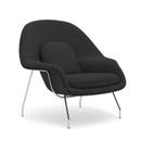 Womb chair, Large (H 92cm / W 106cm / D 94cm), Fabric Curly - Dark grey
