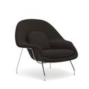 Womb chair, Middle (H 79cm / W 89cm / D 79cm), Fabric Curly - Brown