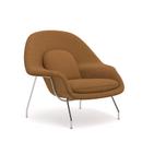 Womb chair, Middle (H 79cm / W 89cm / D 79cm), Fabric Curly - Mustard