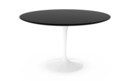 Saarinen Round Dining Table, 120 cm, White, Laminate black