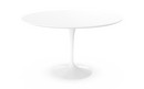 Saarinen Round Dining Table, 120 cm, White, Laminate white