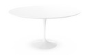 Saarinen Round Dining Table, 137 cm, White, Laminate white