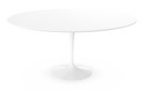 Saarinen Round Dining Table, 152 cm, White, Laminate white