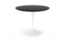 Saarinen Round Dining Table, 91 cm, White, Laminate black