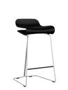 BCN Bar Stool, black, Chrome-plated Steel, Kitchen version: 67 cm