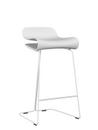 BCN Bar Stool, White, Steel, Shell Colour, Kitchen version: 67 cm