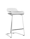 BCN Bar Stool, White, Chrome-plated Steel, Kitchen version: 67 cm