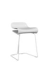 BCN Stool, White, Steel, Shell Colour