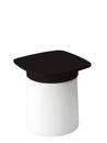 Degree Side Table, black, White