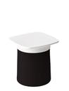 Degree Side Table, White, black