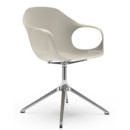 Elephant Swivel Chair, Beige, Polished aluminium