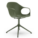 Elephant Swivel Chair, Olive green, Laquered aluminium (in the same colours as the shell)