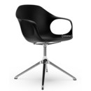 Elephant Swivel Chair, black, Polished aluminium