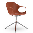 Elephant Swivel Chair, Terracotta, Polished aluminium