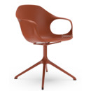 Elephant Swivel Chair, Terracotta, Laquered aluminium (in the same colours as the shell)