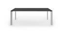 Details Kristalia Nori dining table Nori dining table, Fenix black with black edge, L 139-214 x W 90 cm, Anodised Aluminium
