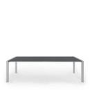 Sushi Dining Table, Fenix Bromo grey with same colour edge, L 177-271 x W 100 cm, Anodised Aluminium