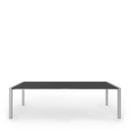 Sushi Dining Table, Fenix black with black edge, L 177-271 x W 100 cm, Anodised Aluminium