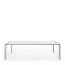 Sushi Dining Table, Laminate white, L 177-271 x W 100 cm, Anodised Aluminium
