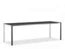 Thin-K Dining Table, Black, Aluminium grey