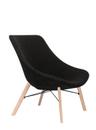 Auki Lounge Chair, Hallingdal 180 - black mottled, Without headrest