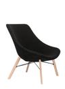 Auki Lounge Chair, Hallingdal 180 - black mottled, Without headrest