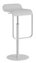 LEM Bar Stool, 66-79 cm, Pearl white lacquered