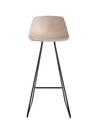 Miunn Stool S104, H 75 cm, Bleached oak / black powder coated