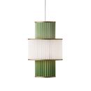 Plivello Pendant, H 49 x Ø 30 cm, White/green