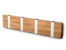 Details LoCa Knax Knax, 4 hooks, Aluminium, Teak natural