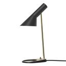 AJ Mini Table Lamp, Black/Brass