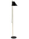 Yuh Floor Lamp, Black/brass