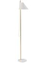 Yuh Floor Lamp, White/brass