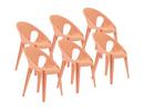 Bell Chair Set, Set of 6, Sunrise