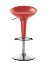 Bombo Stool, Height adjustable (Seat height 50-74 cm), Red
