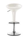 Bombo Stool, Height adjustable (Seat height 50-74 cm), White