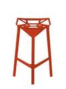 Stool_One, 670 mm kitchen height, Red matt (5085)