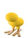 Happy Bird, Large (H 66,5 x W 57 x D 70 cm), Yellow