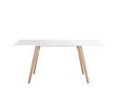 Pilo, 160 x 85 cm, Legs natural, table top white