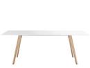 Pilo, 200 x 90 cm, Legs natural, table top white