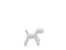 Puppy, Small (H 34,5 x W 26 x D 42,5 cm), Polyethylene (intended for use outdoors), Matt white (1700 C)