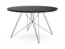 Tavolo XZ3 Round, Black MDF, Black lacquered