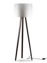 Luca Stand, High (H 165 cm), Oak smoked, White