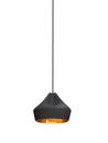 Pleat Box Pendant Light, Ø 21 cm, Black-gold