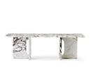 Androgyne Lounge Table, Marble Calacatta Viola