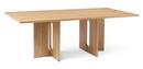 Androgyne Rectangular Dining Table, Natural oak