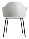 Harbour Dining Chair, Light grey, Black