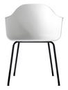 Harbour Dining Chair, White, Black