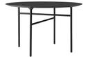 Snaregade Round Table, Ø 120 cm, Charcoal linoleum 